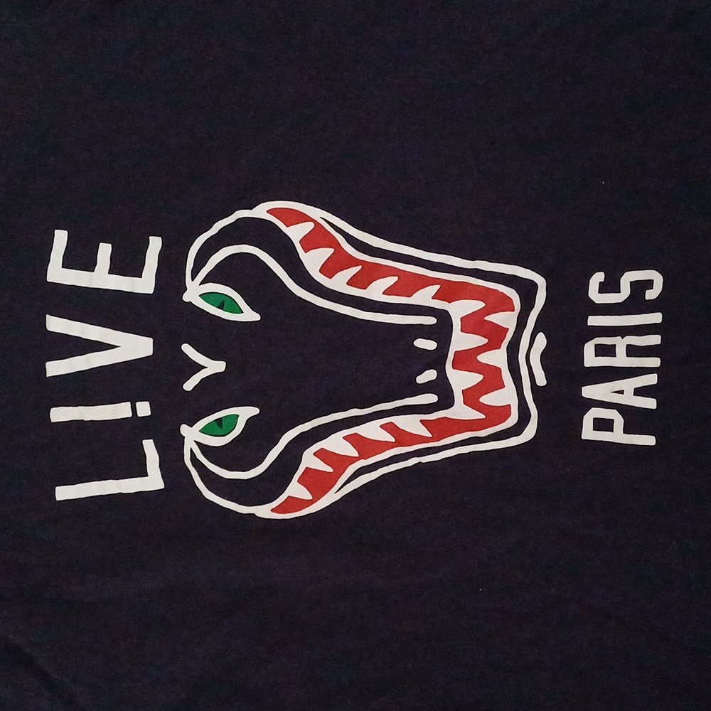 Lacoste Live Paris rare crewneck long sleeve navy tshirt 6 M/L - Picture 7 of 15